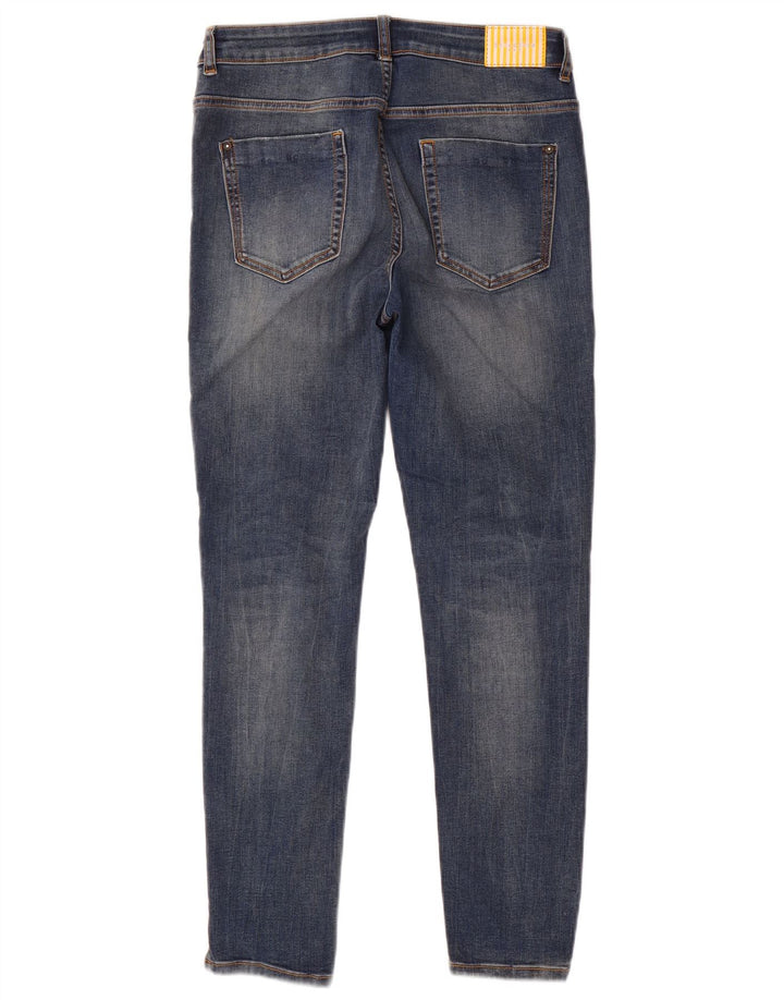 Zara Womens Distressed Skinny Jeans EU 40 Medium W30 L28 Blue