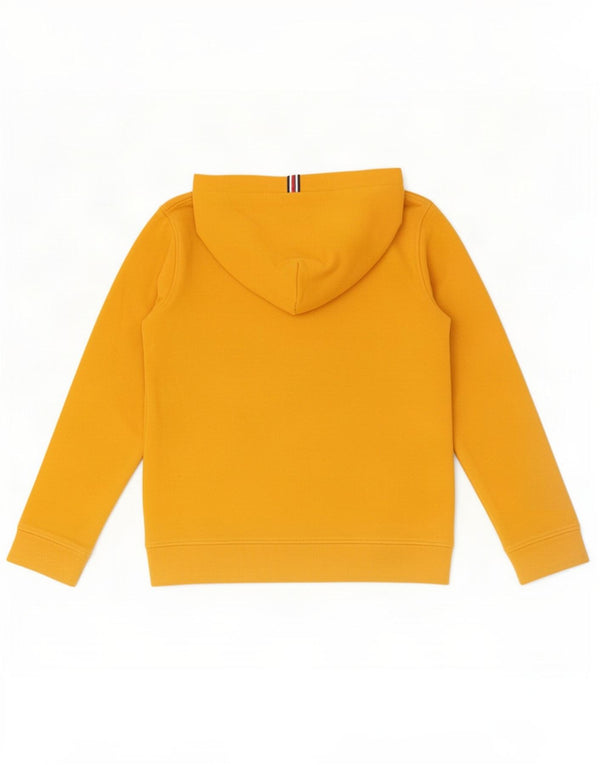 Tommy Hilfiger Boys Graphic Hoodie Jumper 13-14 Years Yellow Cotton