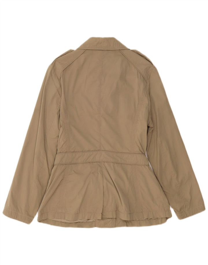 Blauer Womens Military Jacket UK 14 Medium Khaki Polyester