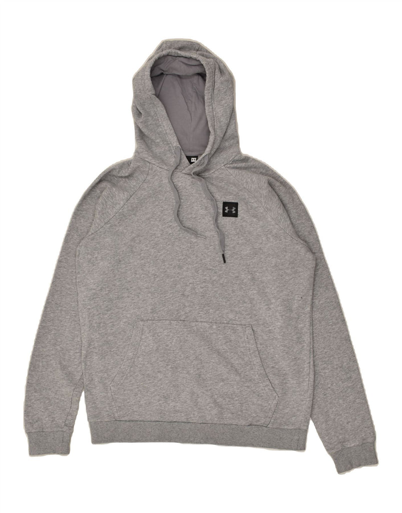 UNDER ARMOUR Mens Hoodie Jumper Medium Grey Flecked Cotton | Vintage Under Armour | Thrift | Second-Hand Under Armour | Used Clothing | Messina Hembry 