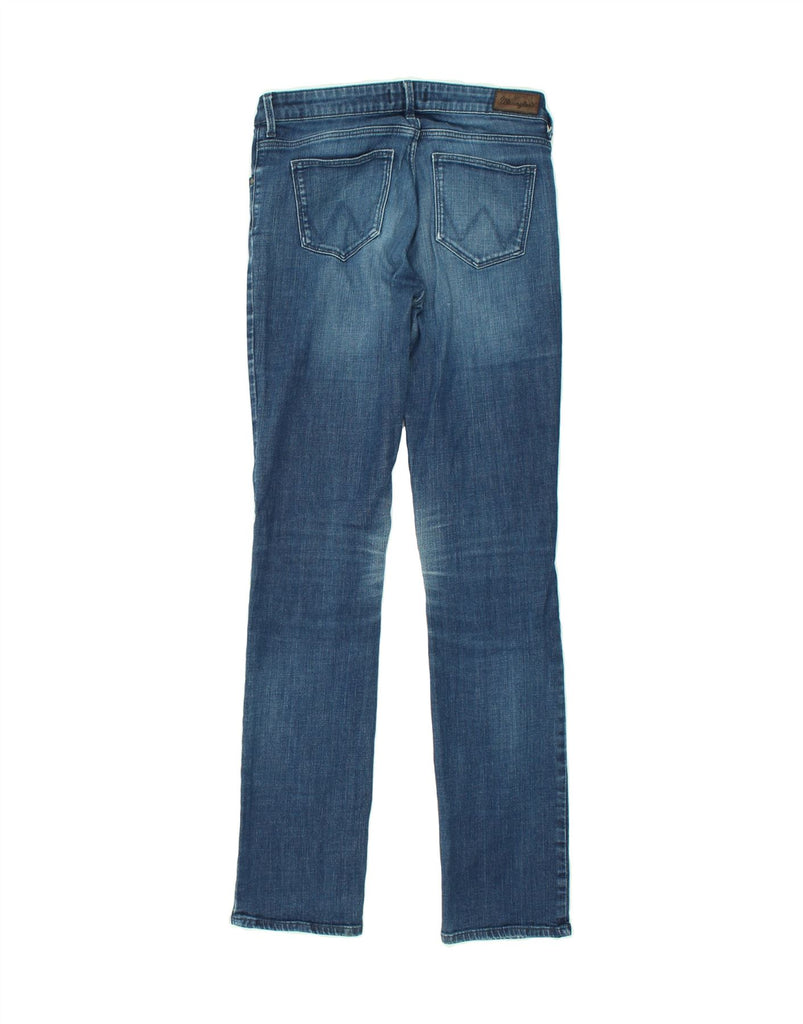 WRANGLER Womens Straight Skinny Jeans W29 L34 Blue Cotton | Vintage Wrangler | Thrift | Second-Hand Wrangler | Used Clothing | Messina Hembry 