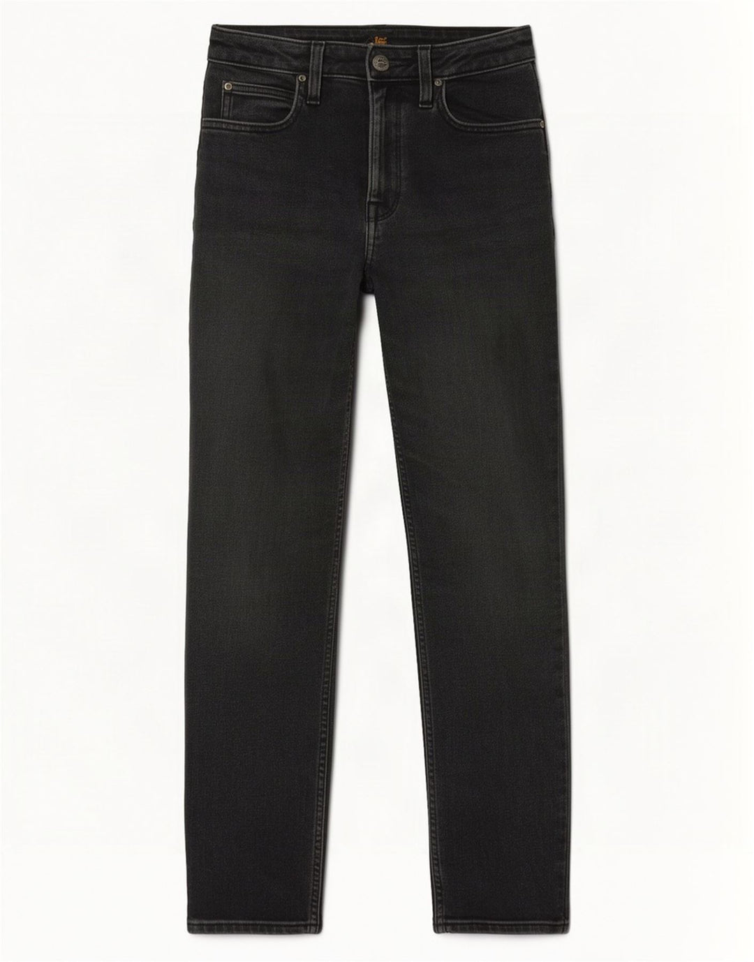 Lee Womens Carol Straight Jeans W27 L27 Grey Cotton
