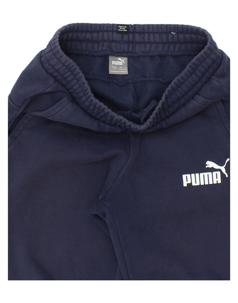 PUMA Boys Tracksuit Trousers Joggers 11-12 Years Navy Blue Cotton | Vintage Puma | Thrift | Second-Hand Puma | Used Clothing | Messina Hembry 