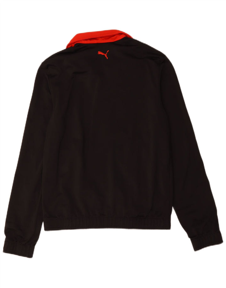Puma Mens Graphic Tracksuit Top Jacket Medium Black Polyester