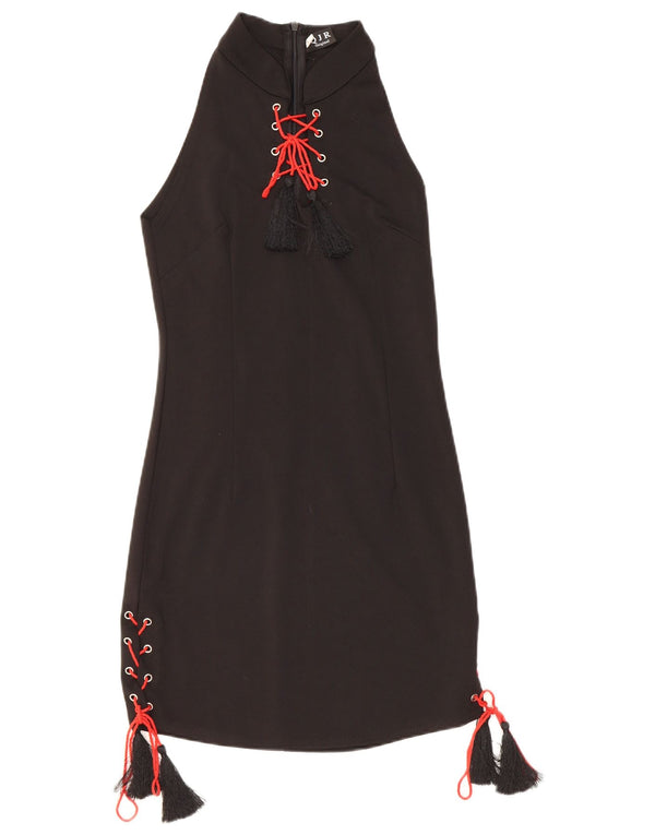Vintage Womens Sheath Dress UK 12 Medium Black