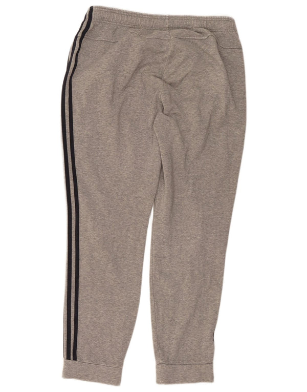 Adidas Mens Tracksuit Trousers Joggers Large Grey Flecked Cotton