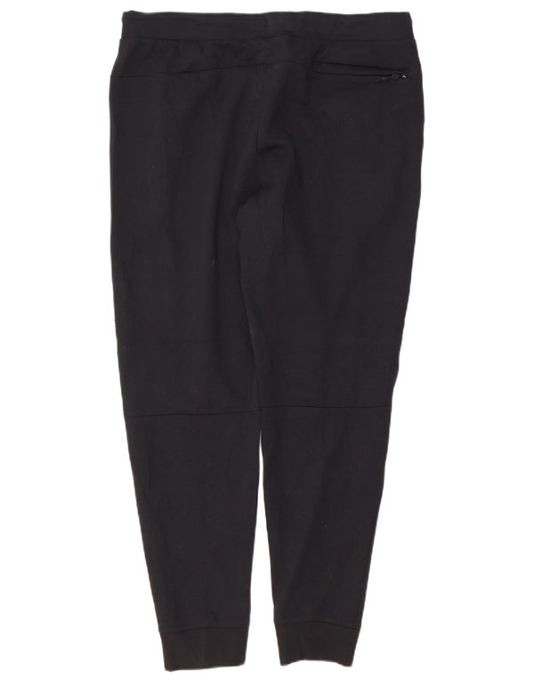 RUSSELL ATHLETIC Mens Tracksuit Trousers Joggers Large Black Polyester