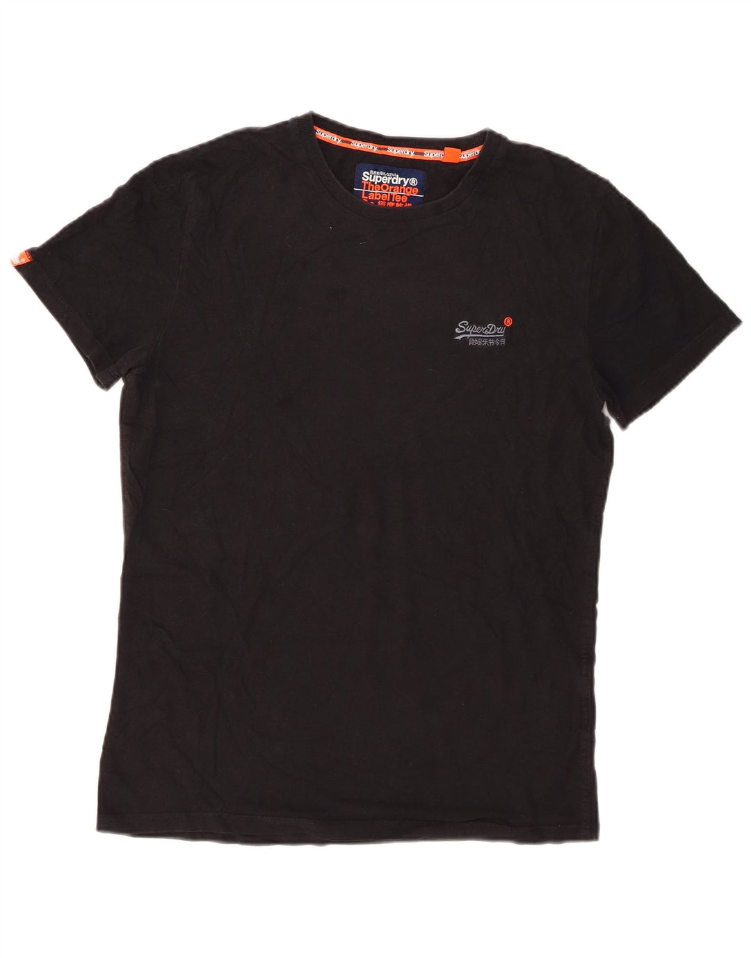 Superdry Mens T-Shirt Top Small Black Cotton