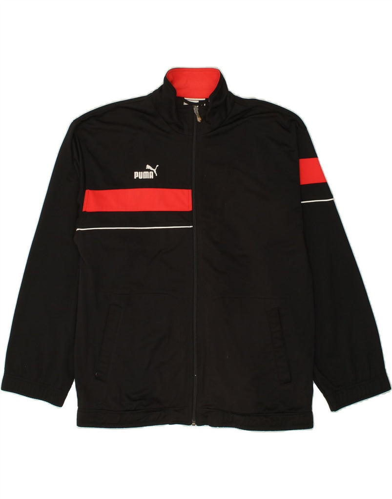 PUMA Mens Tracksuit Top Jacket Small Black Colourblock Polyester Vintage Puma and Second-Hand Puma from Messina Hembry 