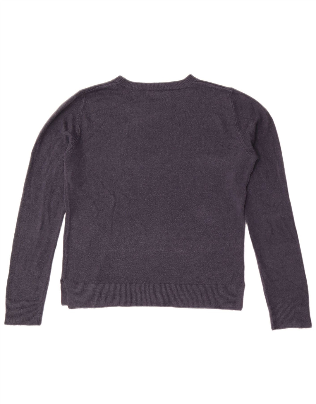 Marks & Spencer Womens Crew Neck Jumper Sweater UK 10 Small Navy Blue