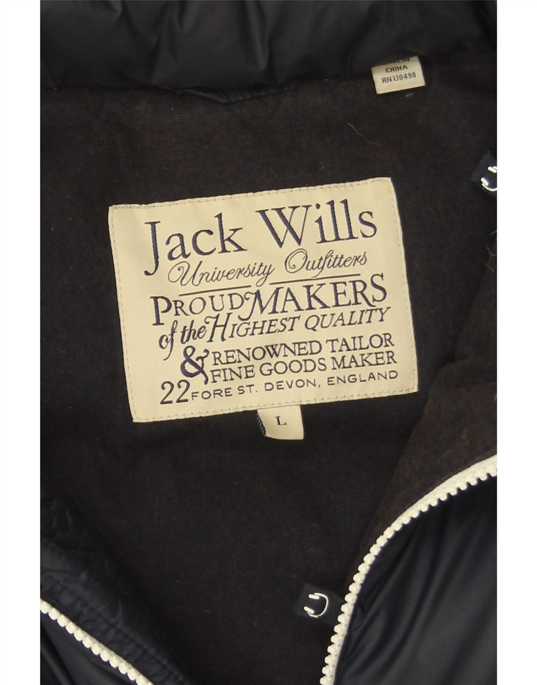 Jack Wills Mens Padded Gilet UK 40 Large Navy Blue