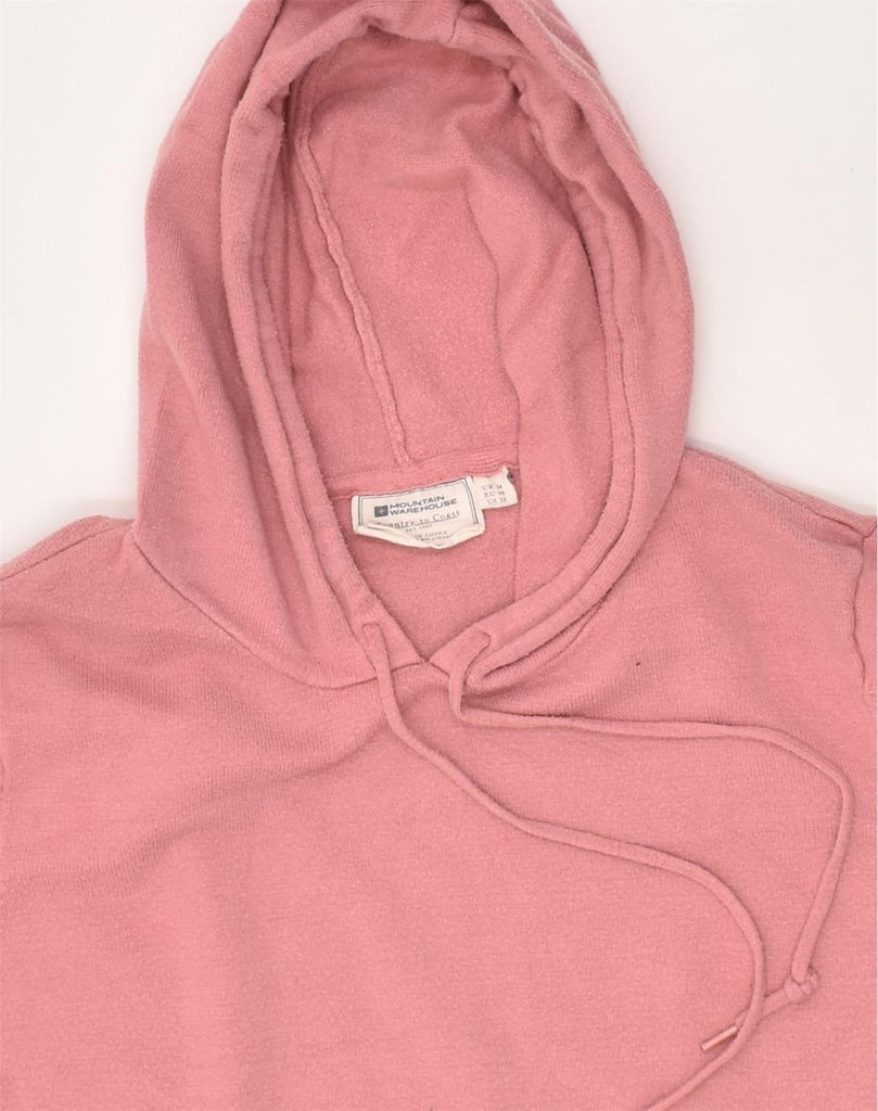 MOUNTAIN WAREHOUSE Womens Hoodie Jumper UK 14 Large  Pink Viscose | Vintage Mountain Warehouse | Thrift | Second-Hand Mountain Warehouse | Used Clothing | Messina Hembry 