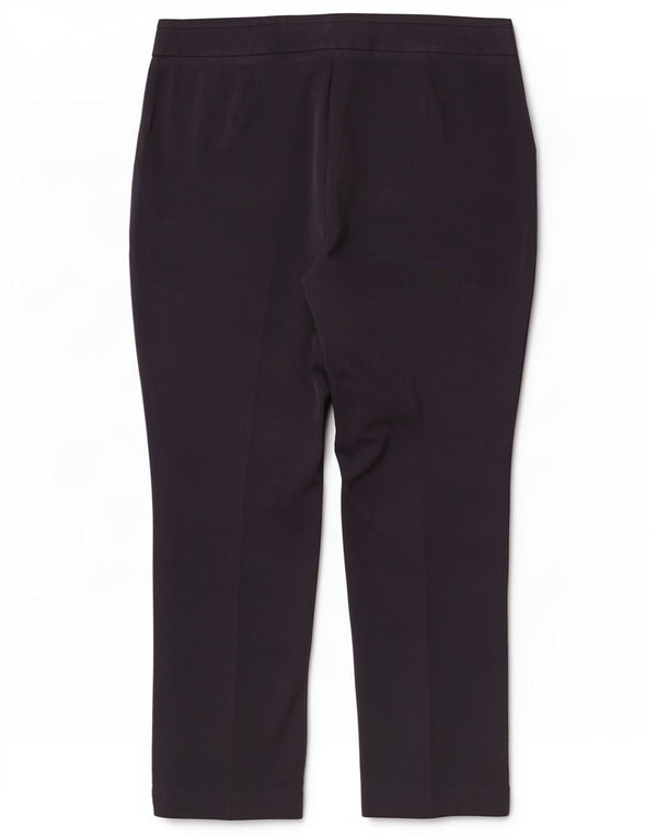 Marks & Spencer Womens Petite Casual Trousers UK 16 Large W34 L26 Navy Blue