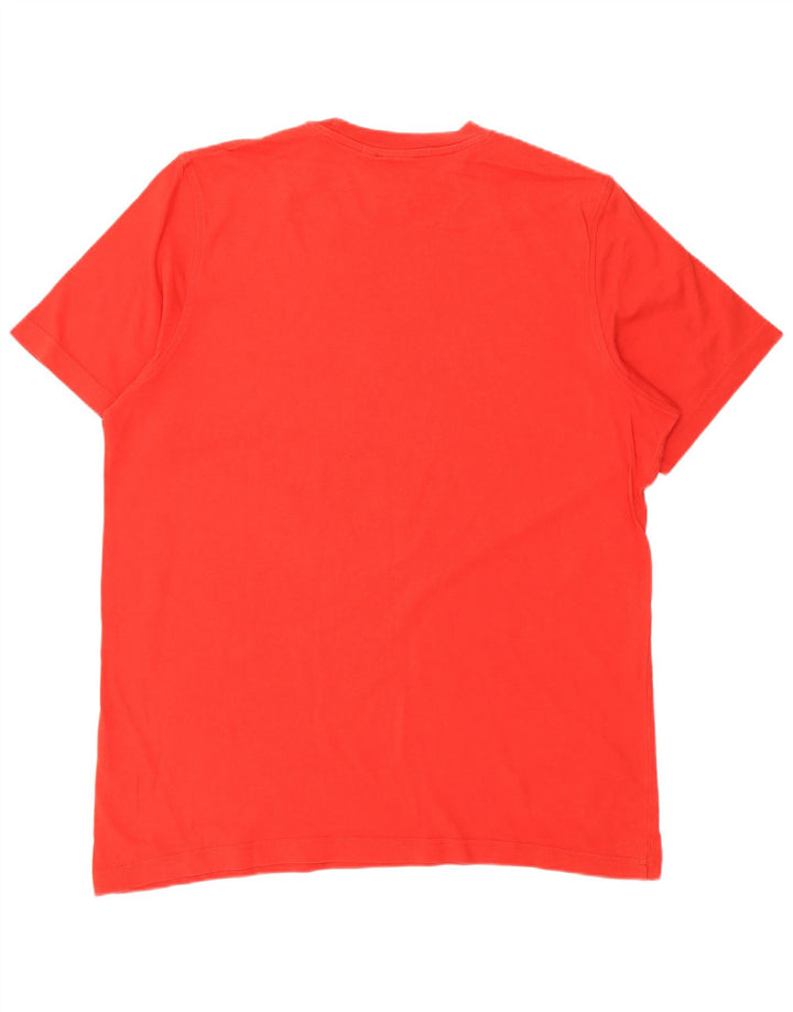 Adidas Mens Graphic T-Shirt Top Large Red Cotton