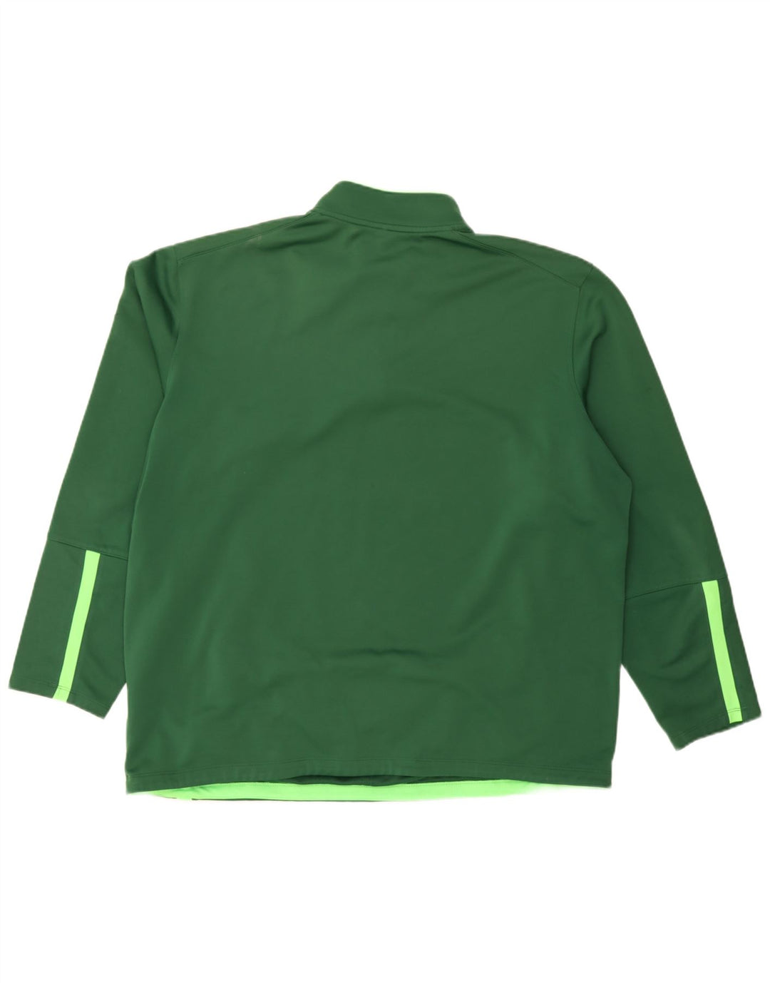 Nike Mens Therma-Fit Zip Neck Pullover Tracksuit Top 2XL Green Polyester