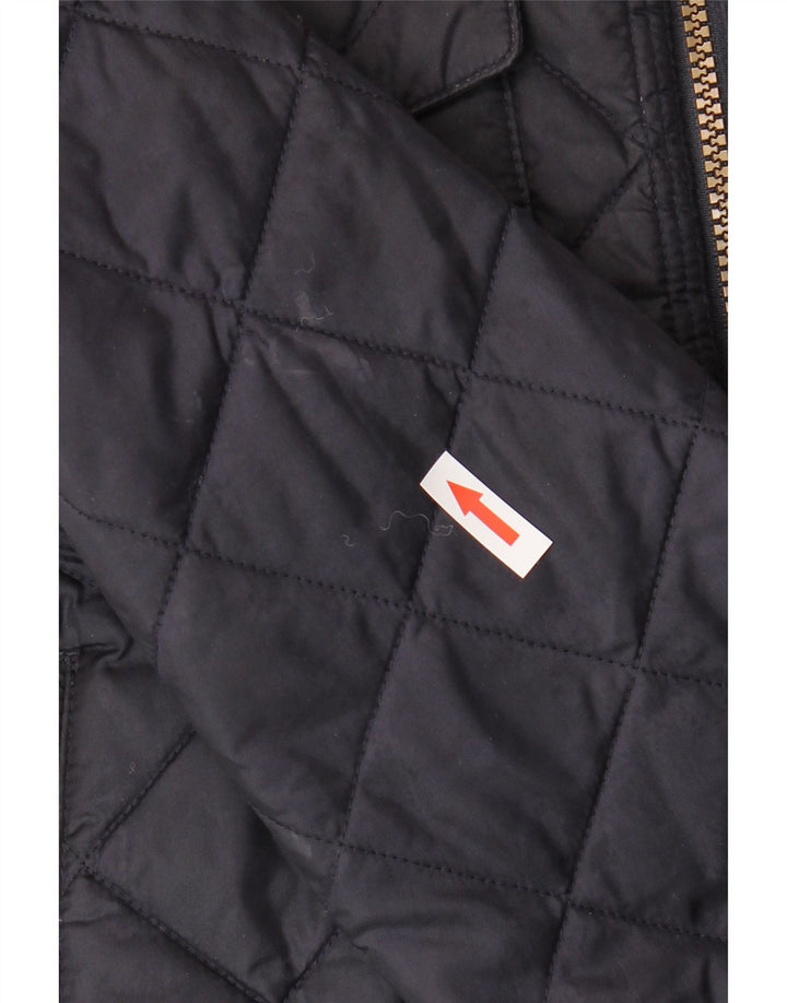 Barbour Mens Quilted Jacket UK 36 Small Navy Blue Polyamide