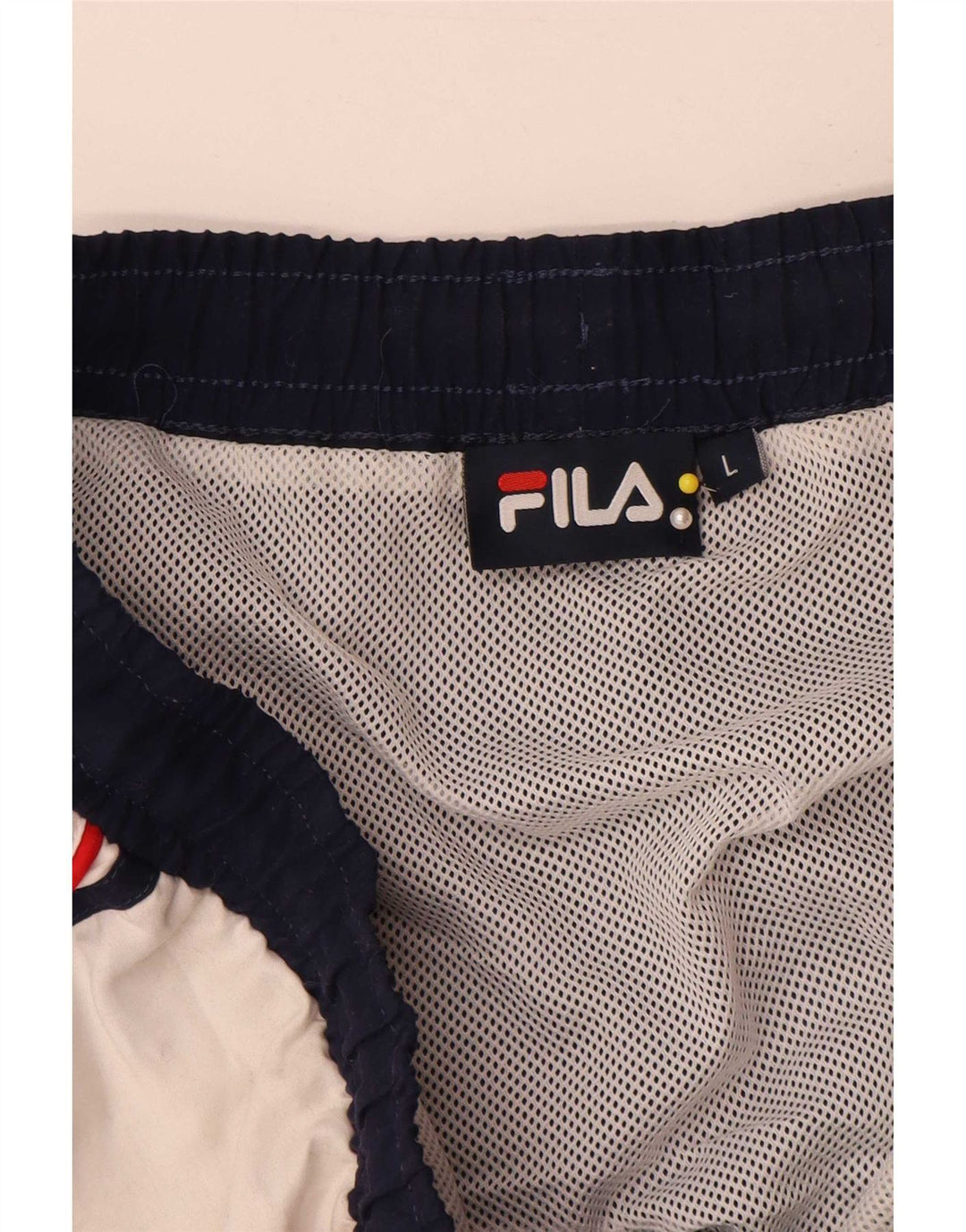 Fila Mens Swimming Shorts Large  Navy Blue Colourblock Polyester