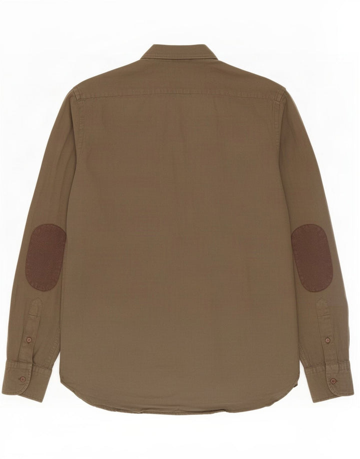 Massimo Dutti Mens Shirt Small Khaki