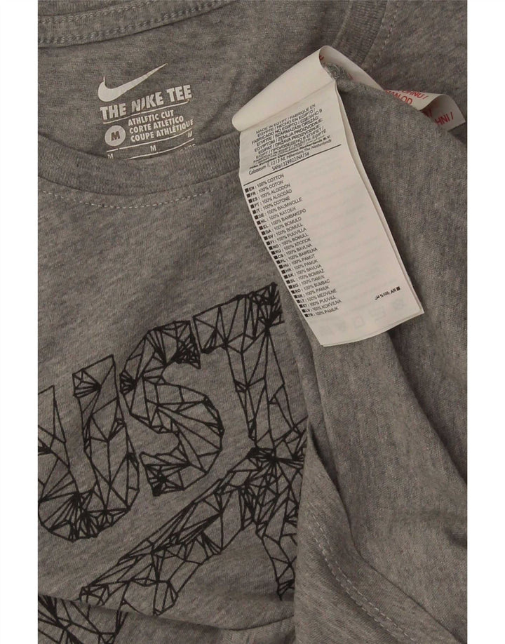 Nike Boys Athletic Cut Graphic T-Shirt Top 10-11 Years Medium Grey Cotton