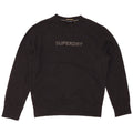 SUPERDRY Mens Graphic Sweatshirt Jumper Small Black Cotton