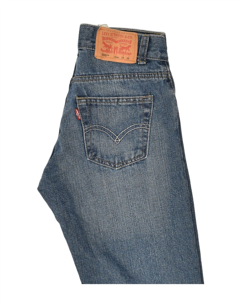 LEVI'S Girls 505 Straight Jeans 9-10 Years W25 L258 Blue Cotton | Vintage Levi's | Thrift | Second-Hand Levi's | Used Clothing | Messina Hembry 