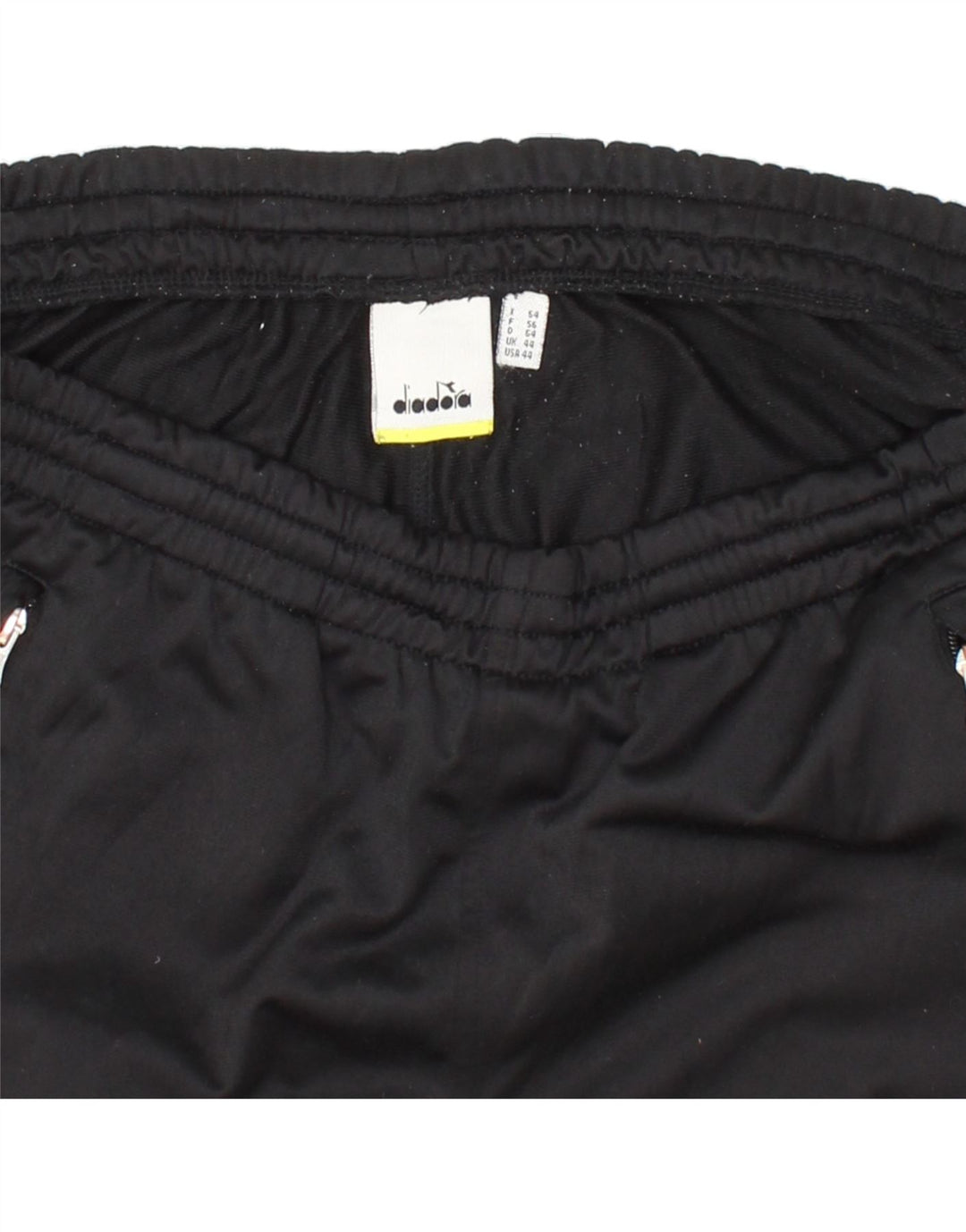 DIADORA Mens Tracksuit Trousers UK 44 XL  Black Polyester Vintage Diadora and Second-Hand Diadora from Messina Hembry 