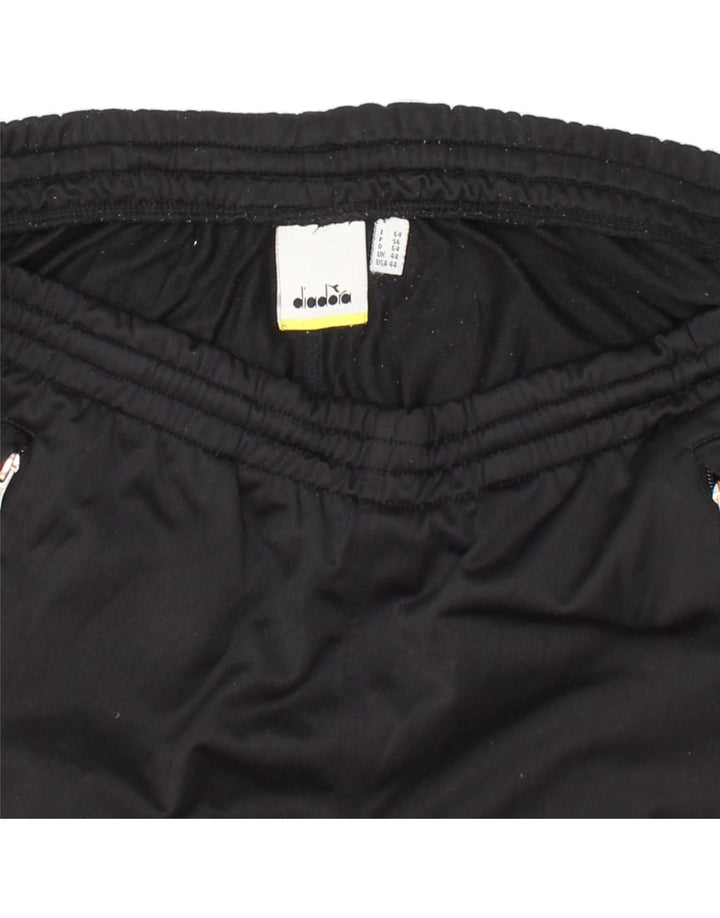 DIADORA Mens Tracksuit Trousers UK 44 XL  Black Polyester Vintage Diadora and Second-Hand Diadora from Messina Hembry 