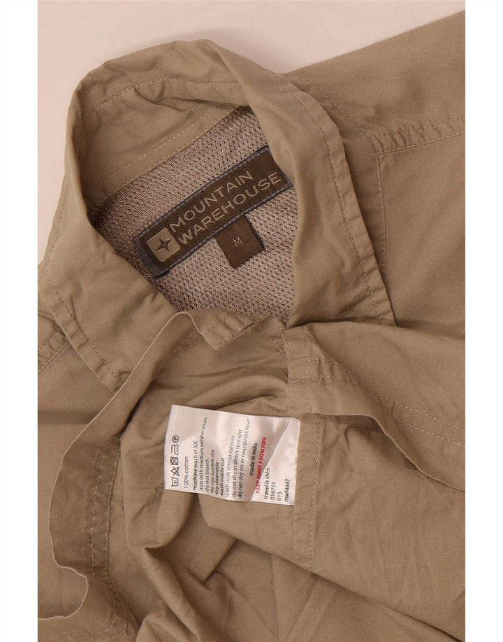Mountain Warehouse Mens Regular Fit Shirt Medium Khaki Cotton