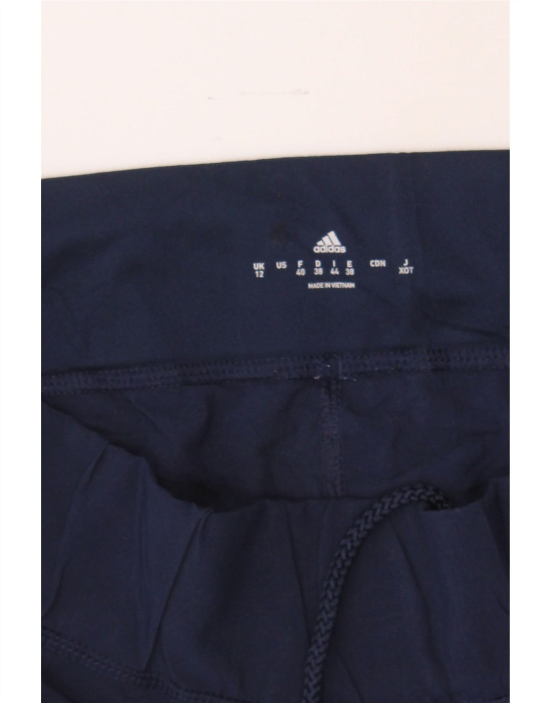 ADIDAS Womens Tracksuit Trousers UK 12 Medium  Navy Blue Polyester Vintage Adidas and Second-Hand Adidas from Messina Hembry 