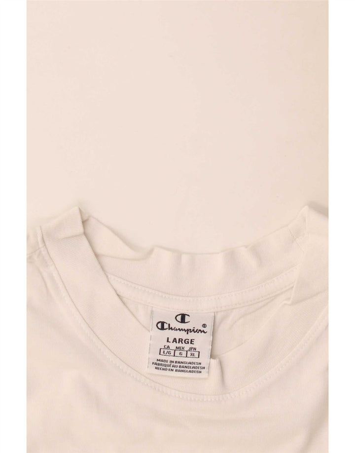 Champion Womens Graphic Vest Top UK 14 Large White
