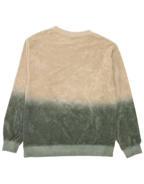 Zara Boys Graphic Sweatshirt Jumper 13-14 Years Beige Colourblock Cotton