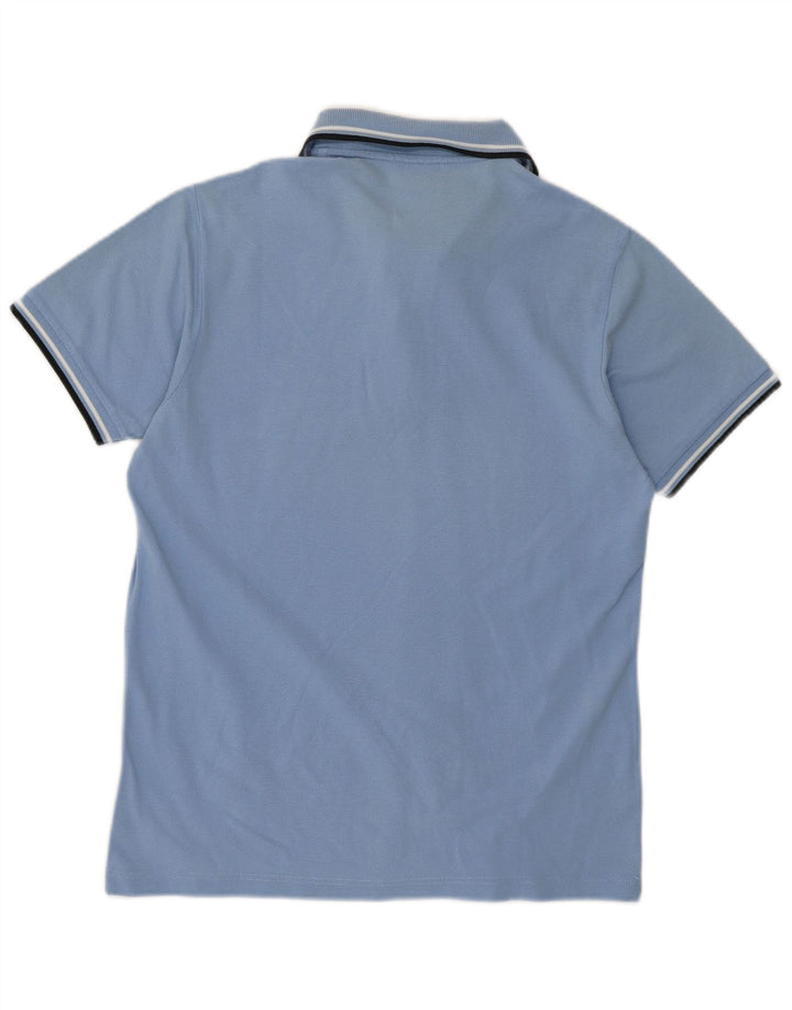 Fred Perry Boys Polo Shirt 15-16 Years Blue Cotton