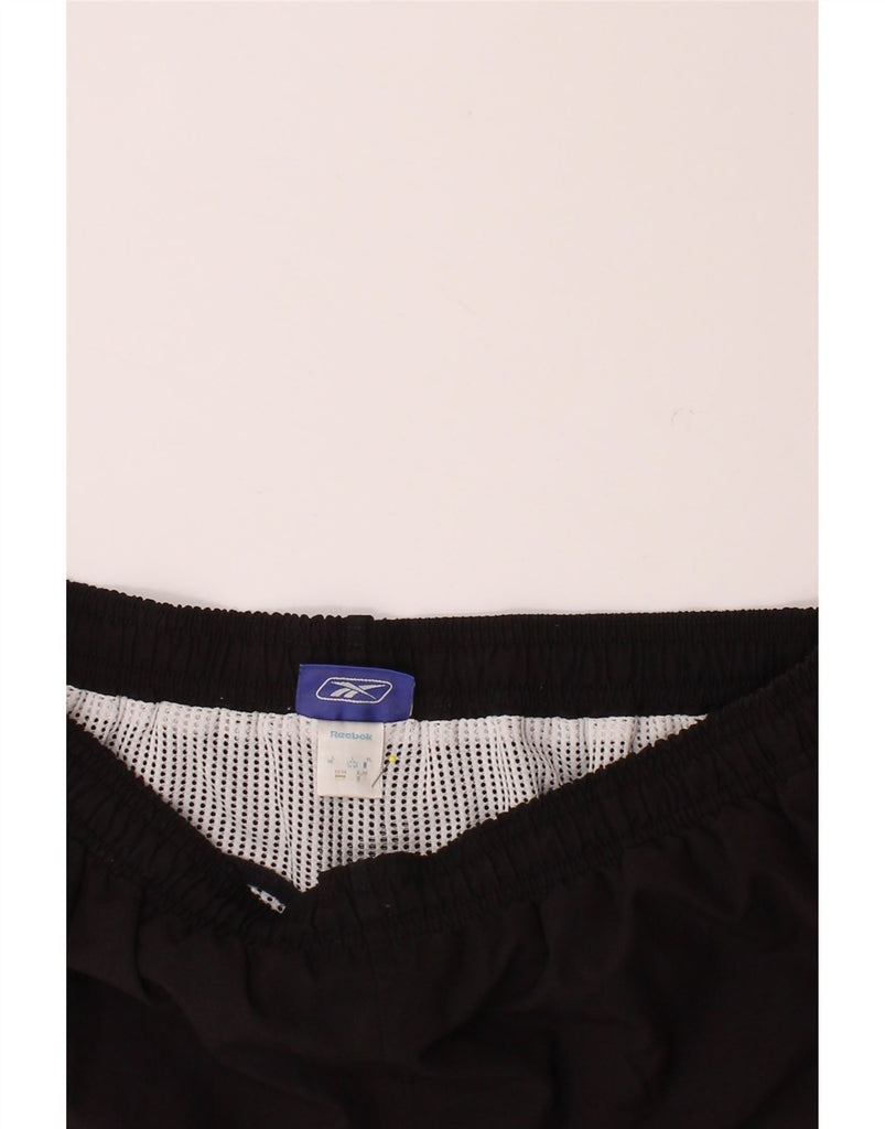 REEBOK Mens Swimming Shorts Large  Black Polyester Vintage Reebok and Second-Hand Reebok from Messina Hembry 