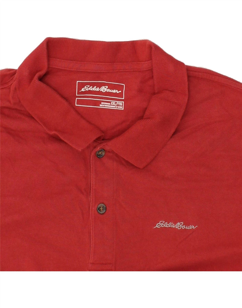 EDDIE BAUER Mens Polo Shirt 2XL Red Cotton | Vintage Eddie Bauer | Thrift | Second-Hand Eddie Bauer | Used Clothing | Messina Hembry 