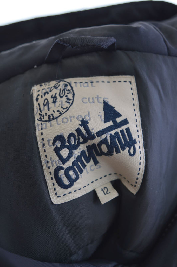 BEST COMPANY Boys Padded Jacket 11-12 Years Blue Polyester Vintage Best Company and Second-Hand Best Company from Messina Hembry 