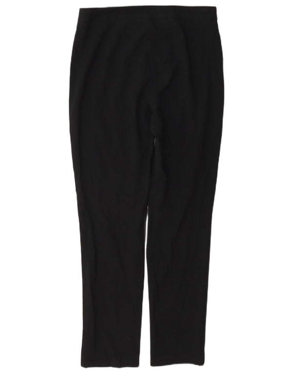 Marks & Spencer Womens Straight Casual Trousers UK 10 Small W32 L29 Black