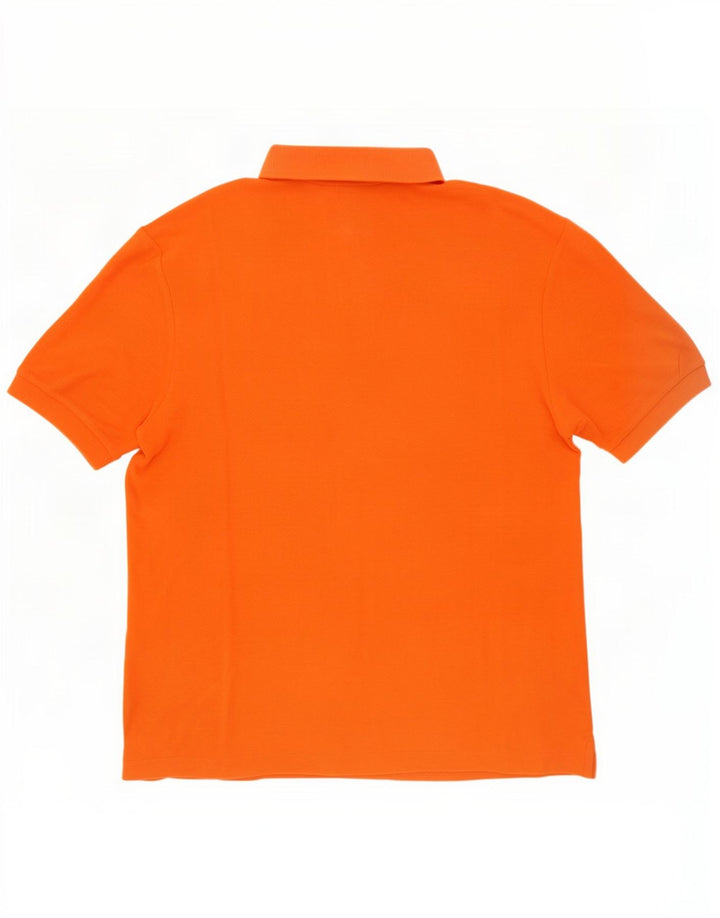 Fila Mens Polo Shirt IT 46 Small Orange Cotton