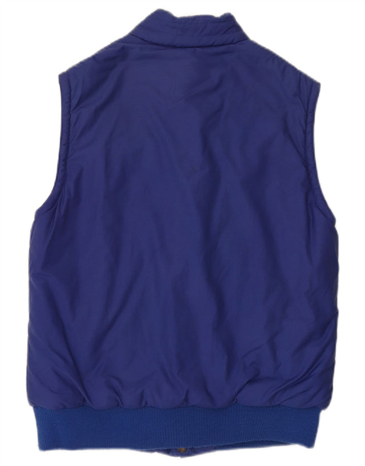 MC Kee's Mens Reversible Gilet IT 44 XS Blue Cotton