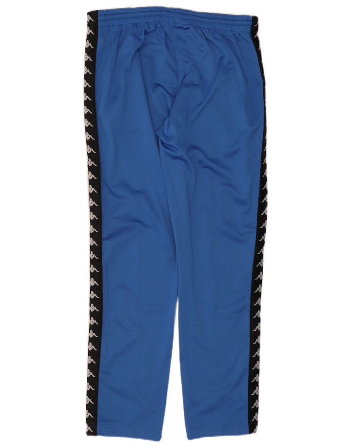 Kappa Mens Graphic Tracksuit Trousers XL Blue Colourblock Polyester