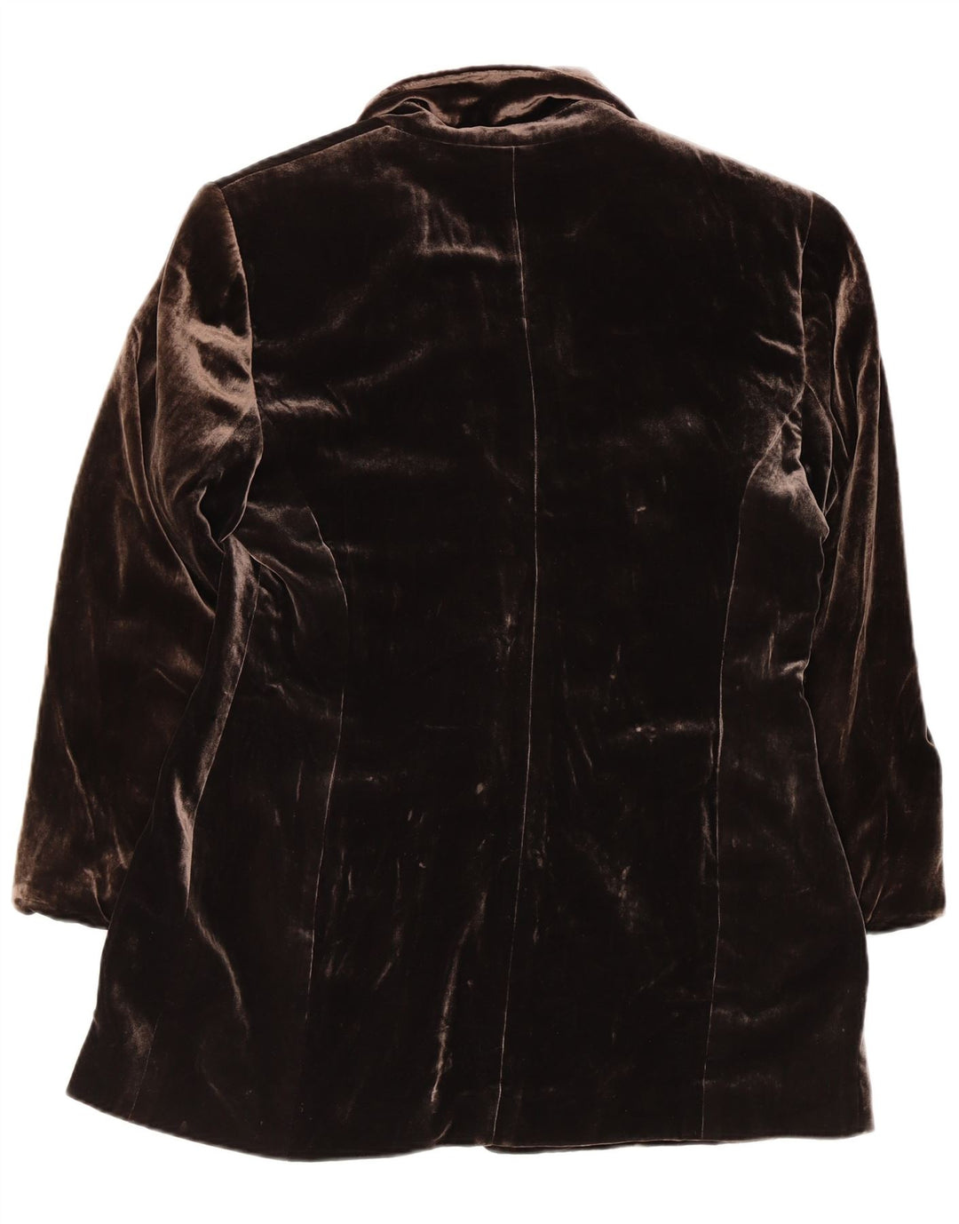 APRIORI Womens 3 Button Blazer Jacket UK 14 Large  Brown Silk