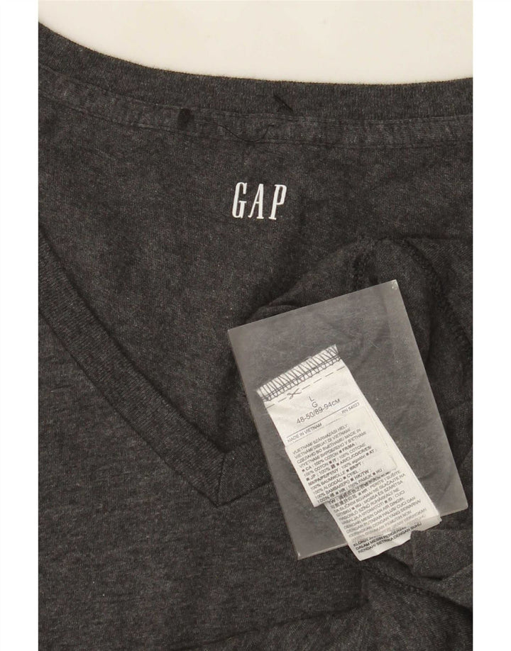 Gap Mens T-Shirt Top Large Grey Flecked Cotton