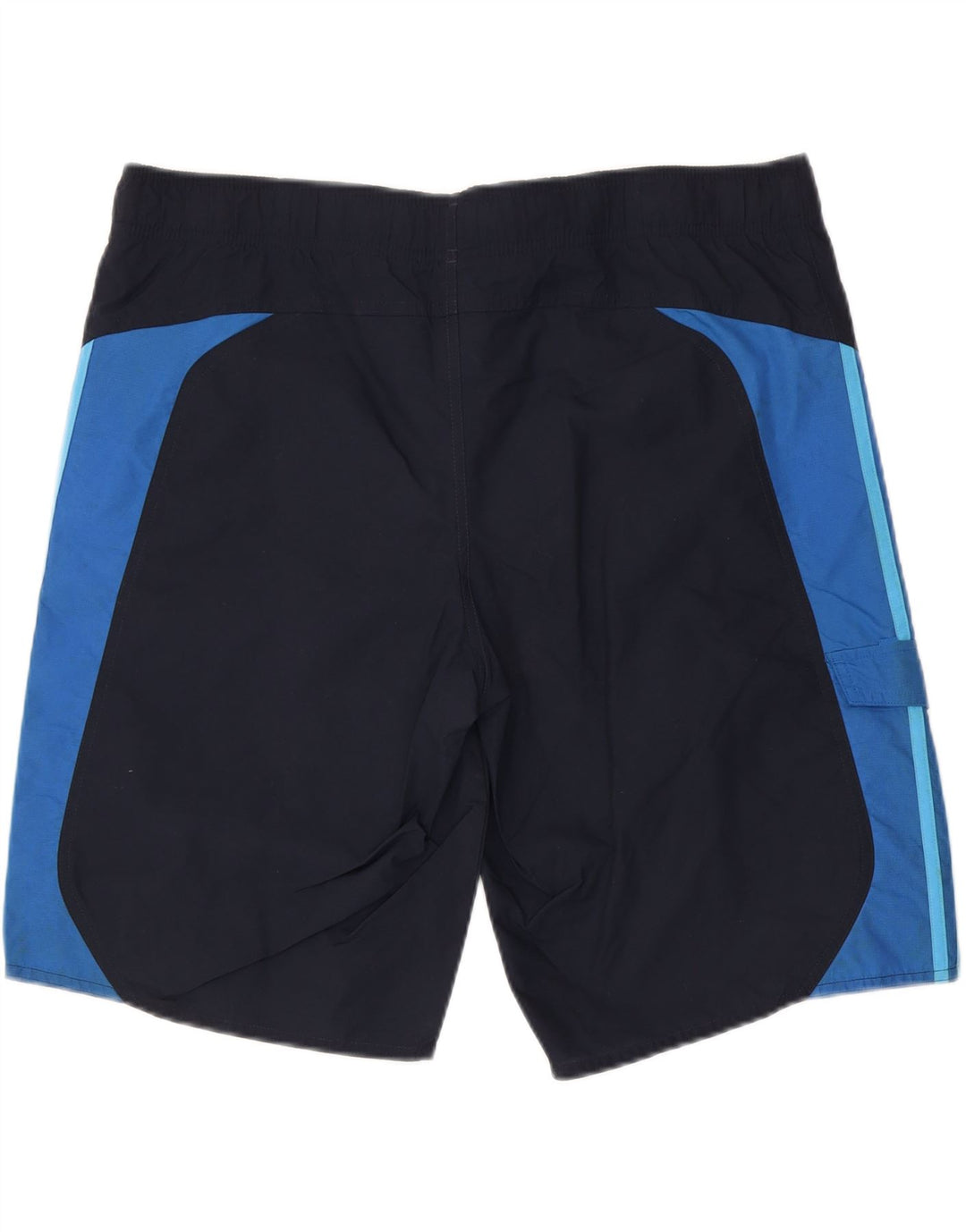 Adidas Mens Swimming Shorts Large Navy Blue Colourblock Nylon
