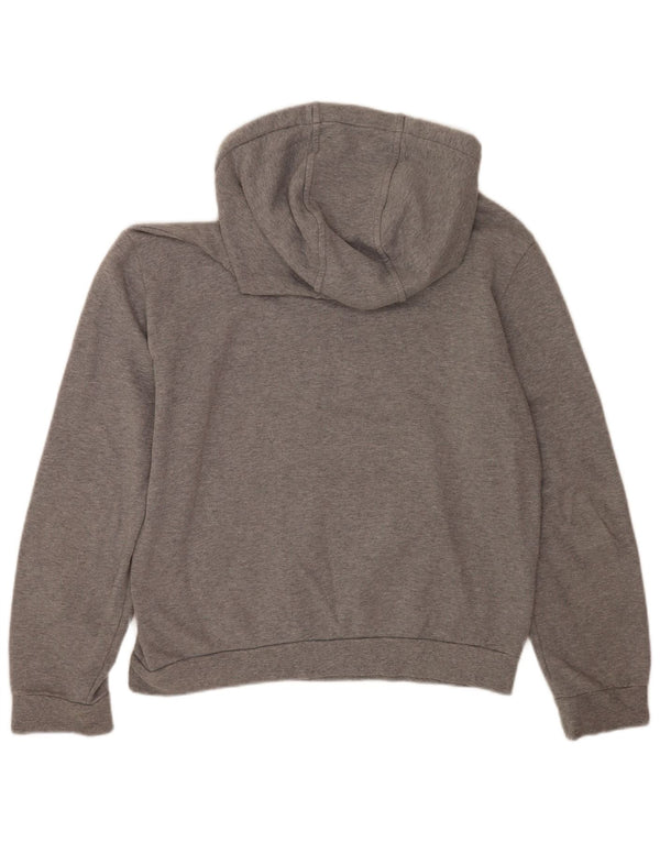 Emporio Armani Mens Graphic Hoodie Jumper XL Grey Flecked Cotton
