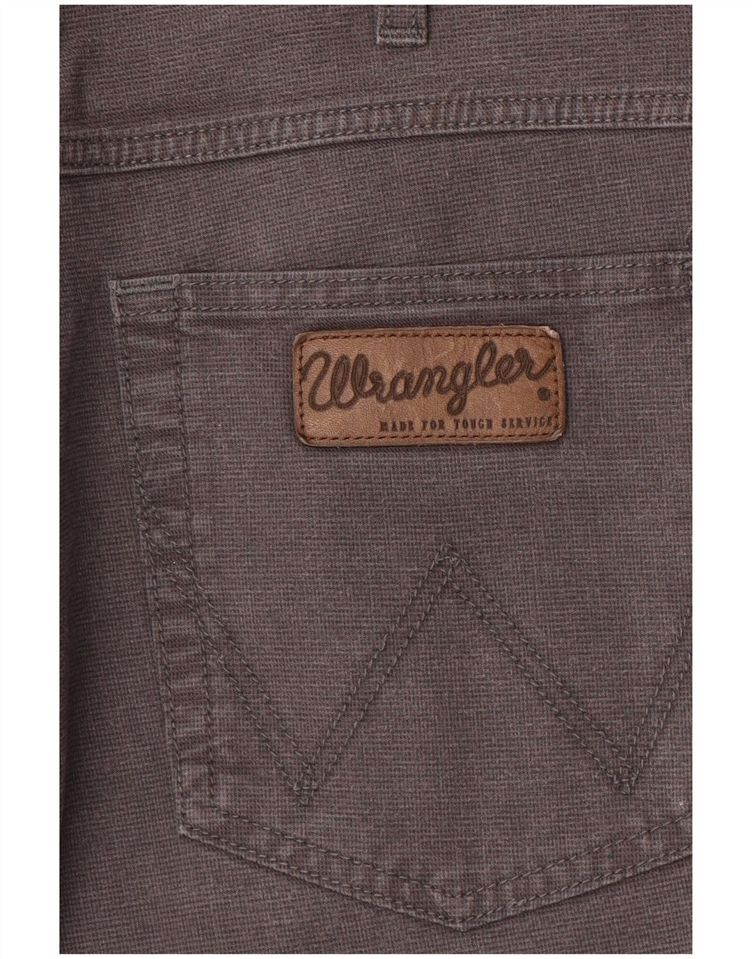 Wrangler Mens Straight Casual Trousers W34 L30 Grey