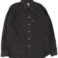 Levi's Mens Shirt XL Black Cotton