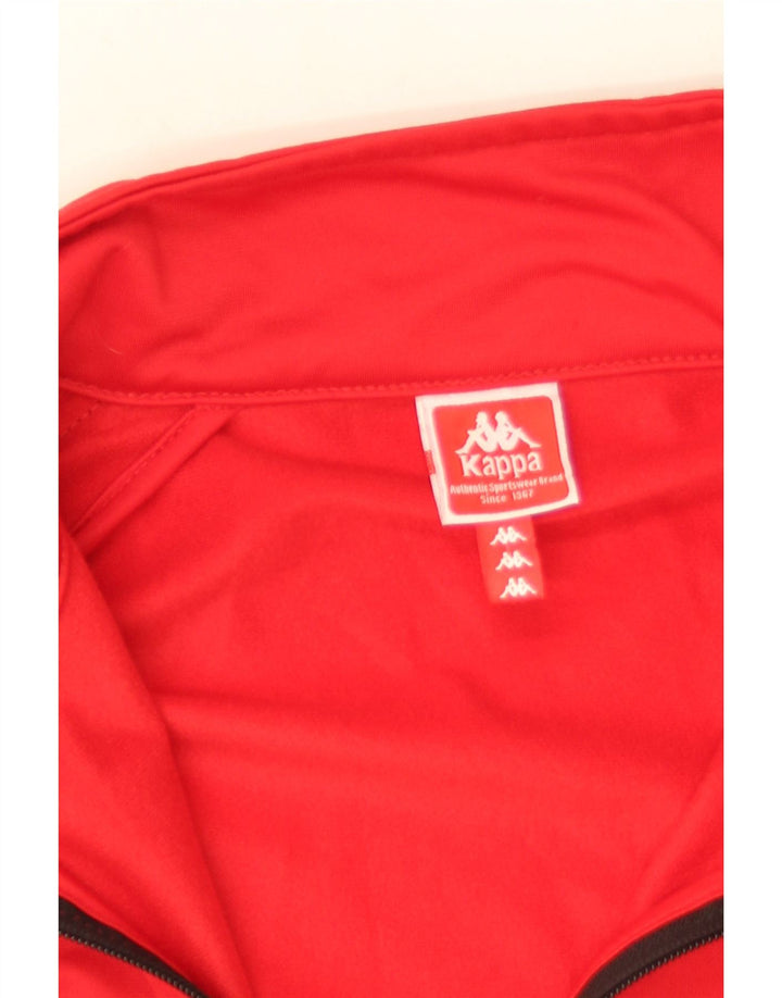 Kappa Mens Graphic Tracksuit Top Jacket XL Red Colourblock