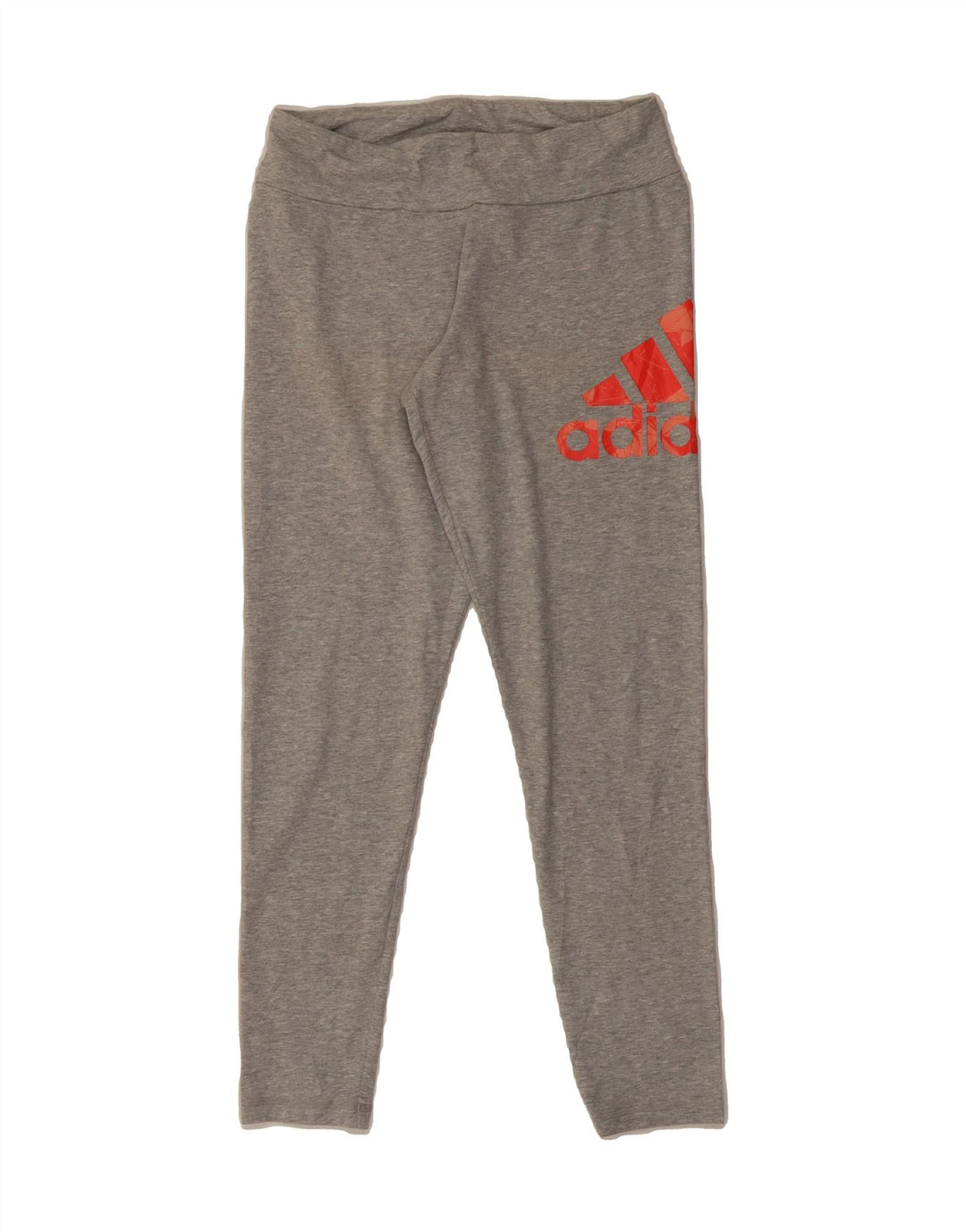 ADIDAS Womens Graphic Leggings UK 12/14 Medium Grey Cotton Vintage Adidas and Second-Hand Adidas from Messina Hembry 