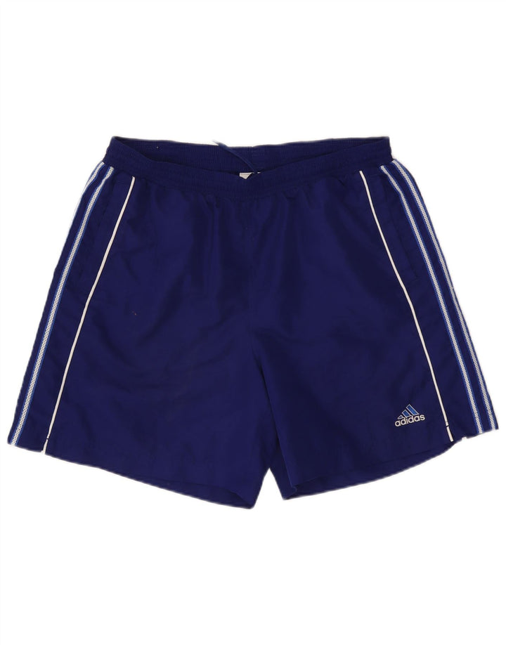 Adidas Mens Sport Shorts Large Navy Blue Polyester