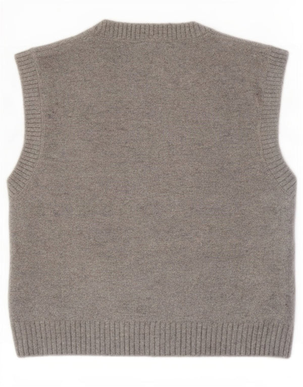 Zara Womens Vest Tank Top UK 10 Small Grey