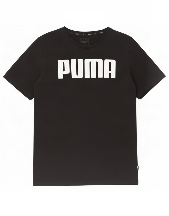 Puma Mens Graphic T-Shirt Top Small Black